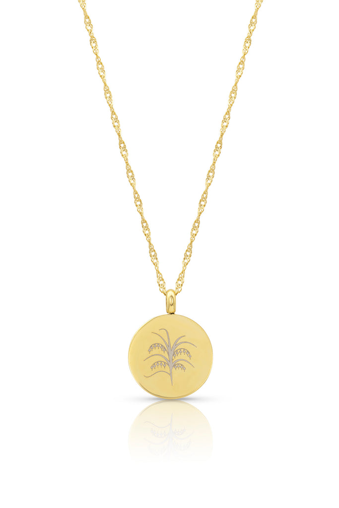 (121) Flowerburst (smaller) diffuser necklace - 20mm, 9 pads, shorter diamond cut necklace